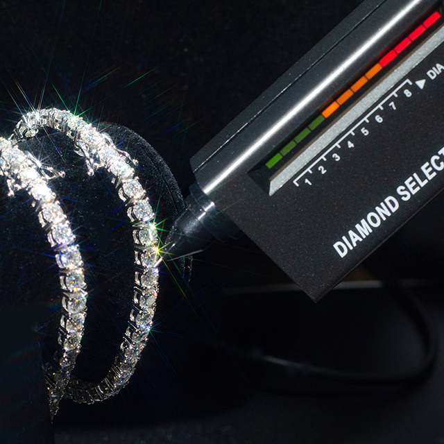 5mm Silver Moissanite Diamond Tennis Bracelet