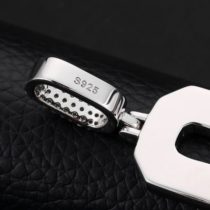 Pendentif diamant Moissanite en argent