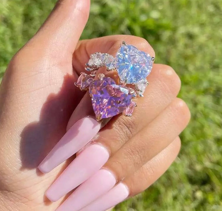 Bague coeur en diamant 2,75 ct