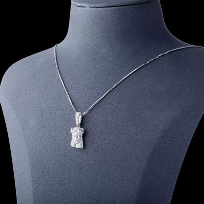 .925 Silver Micro Jesus Pendant