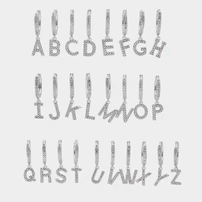 Boucles d'Oreilles Lettre Glacée