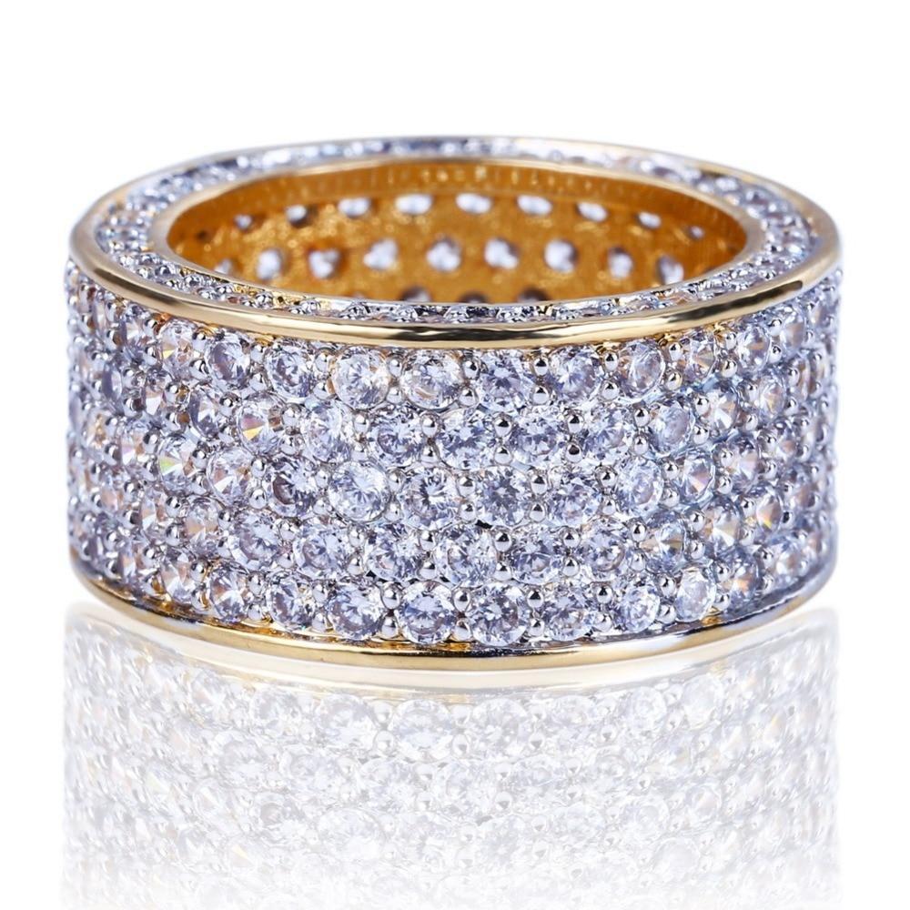 11mm Fully Iced Out 360 Ring - ICED OUT