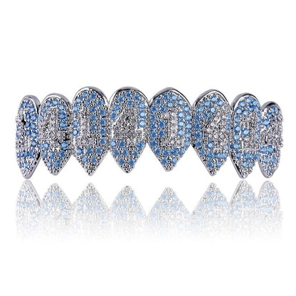 Blauwe Shark Grillz Set