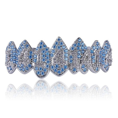 Blauwe Shark Grillz Set