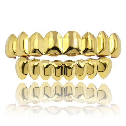 8/8 Goldplated Grillz Set - ICED OUT