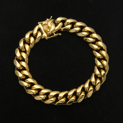 12mm Miami Cuban Bracelet